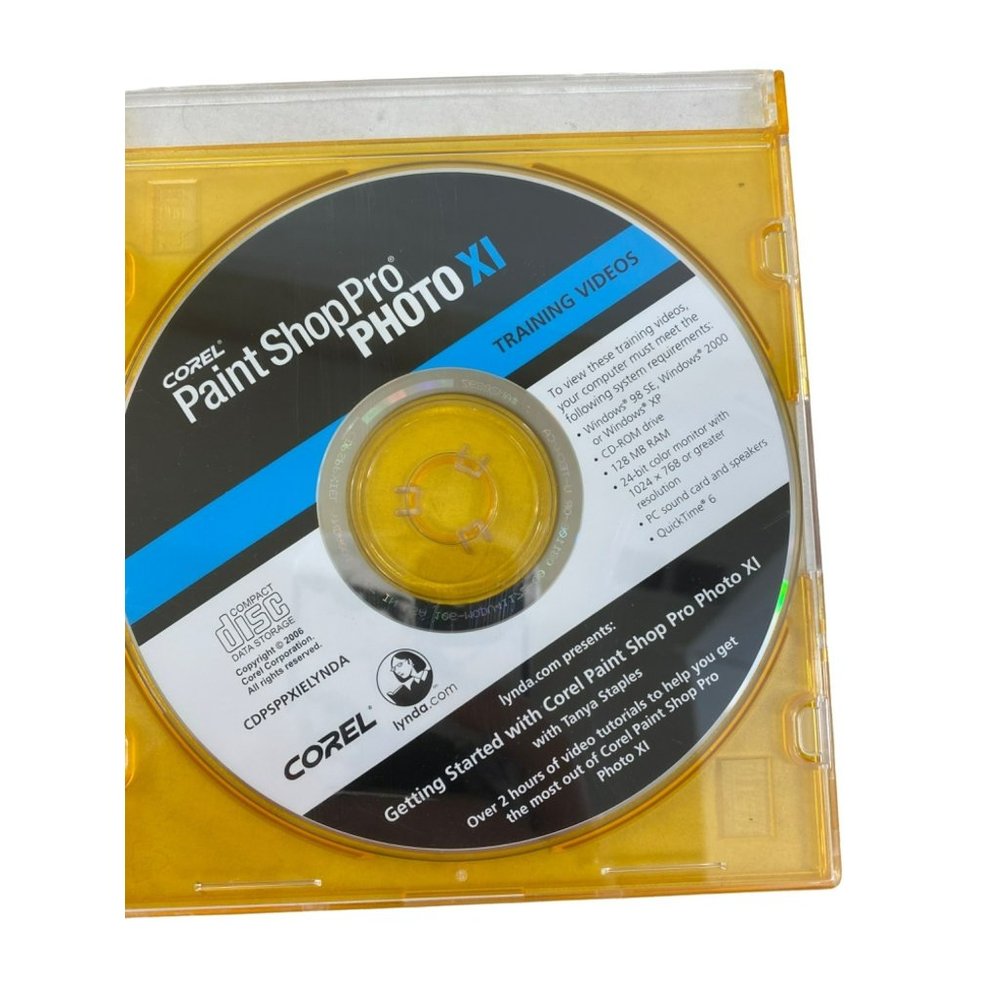 Vintage Corel Paintshop Pro Photo XL Training Videos getting started